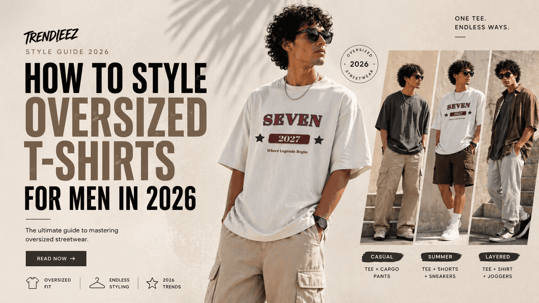 How to Style Oversized T-Shirts for Men in 2026 – Streetwear Outfit Ideas - Trendieez