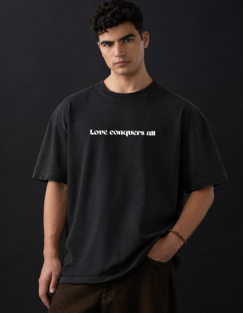 ADORE LOVE CONQUERS T-SHIRT