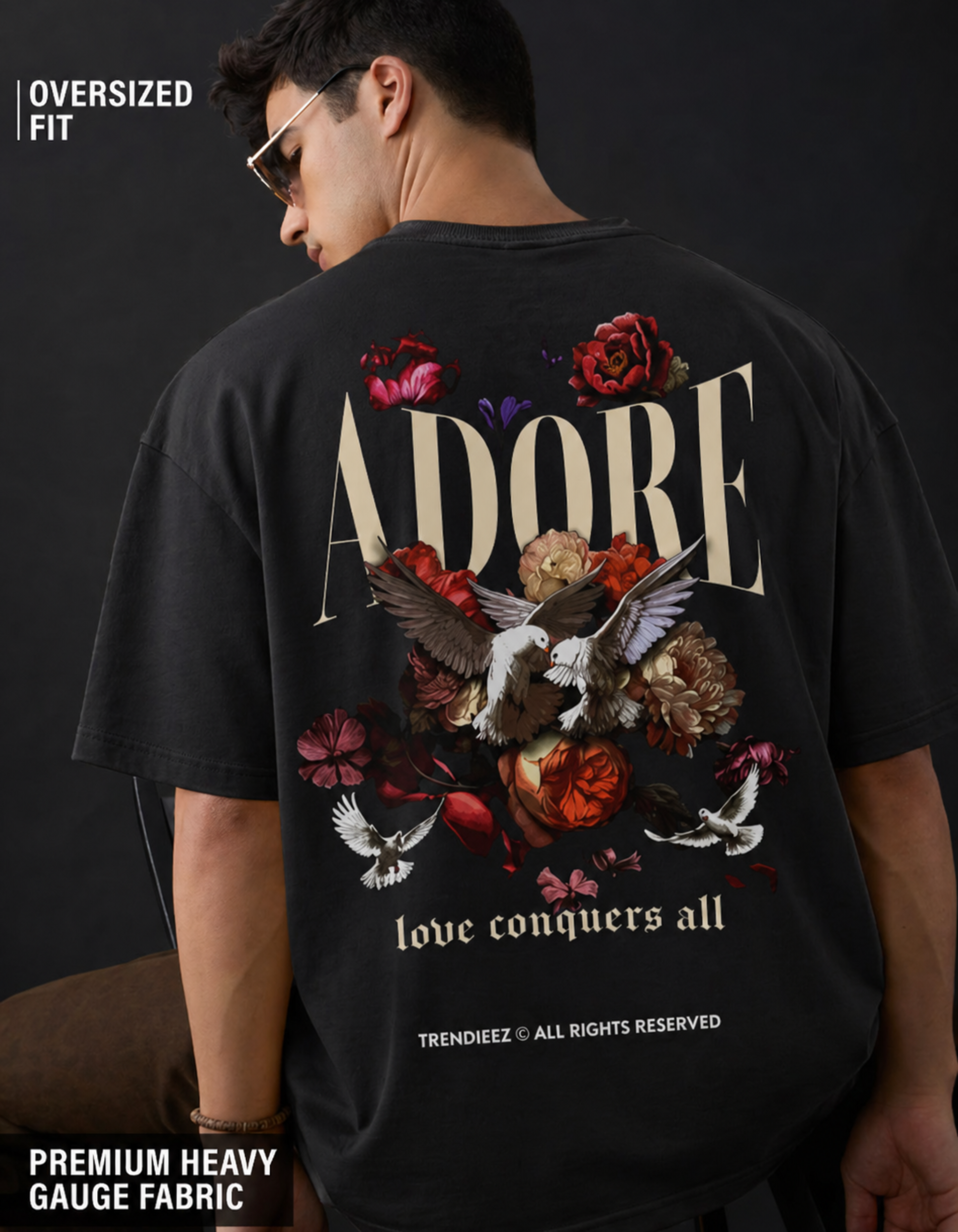 ADORE LOVE CONQUERS T-SHIRT