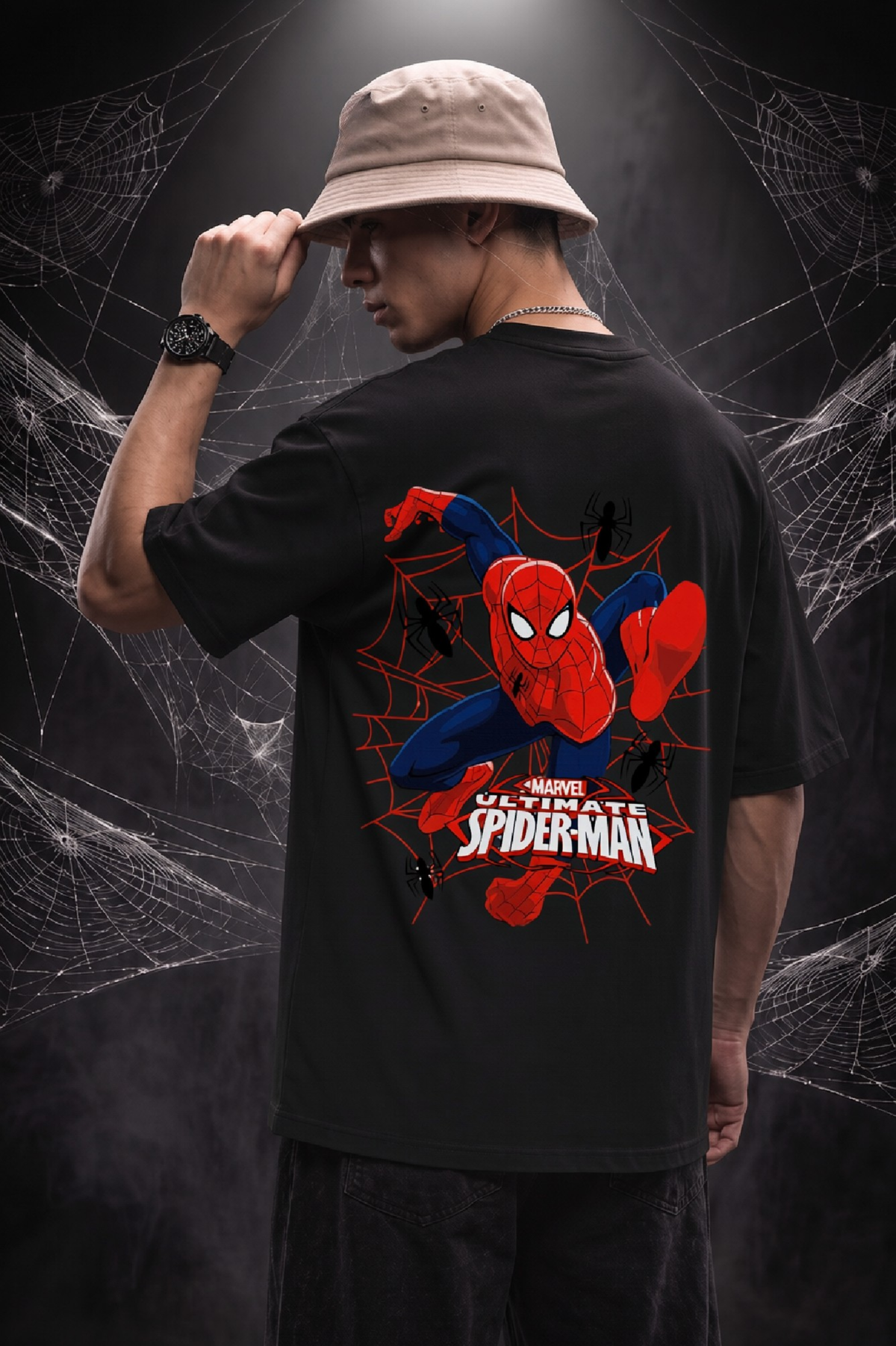 Black Brand New Day Graphic Printed