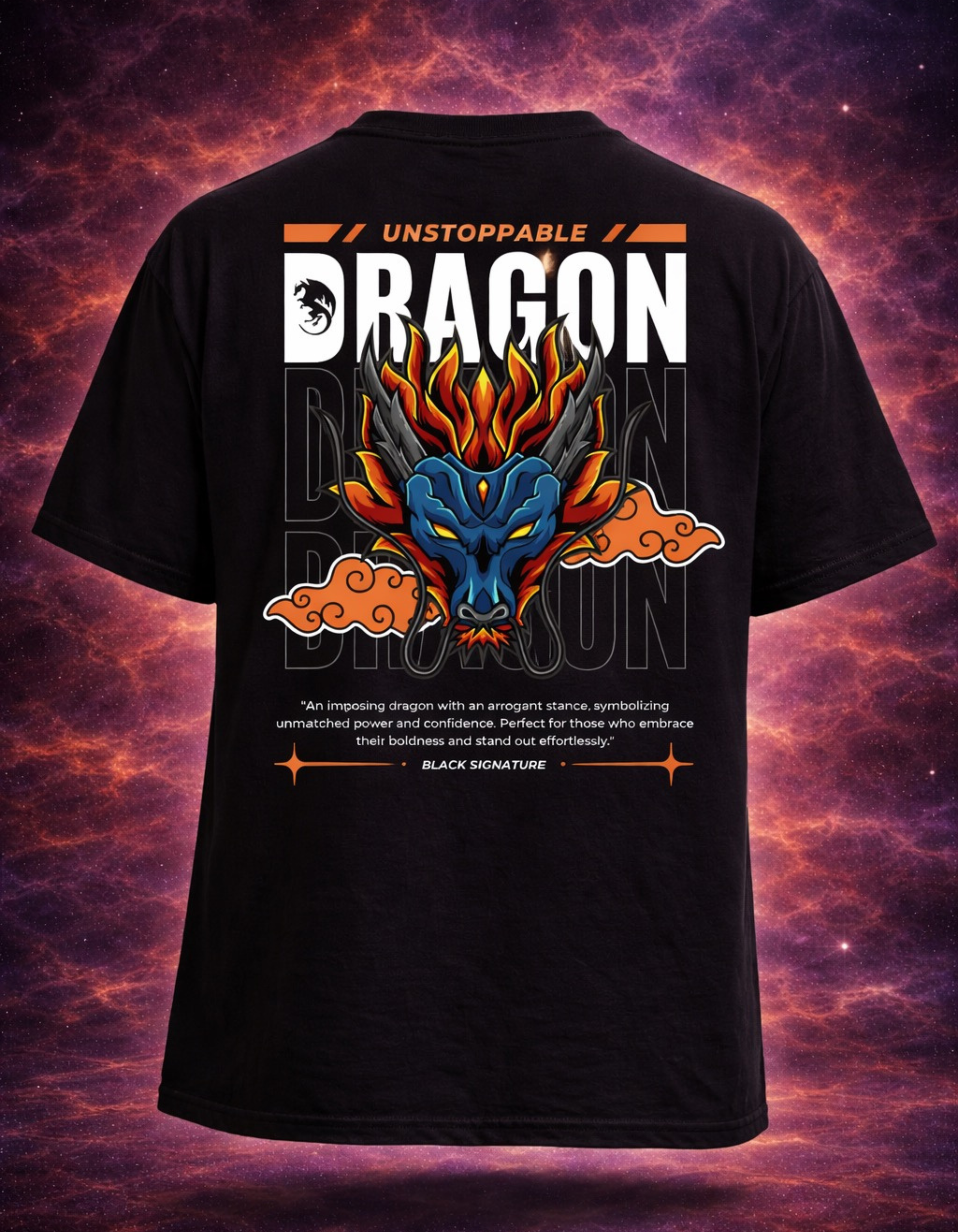 DRAGON S BLACK SIGNATURE OVERSIZED T-SHIRT | Trendieez 