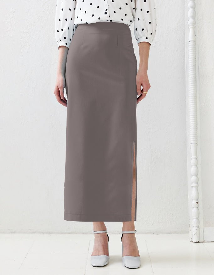 Dark Gray Pencil Skirt | Trendieez - Trendieez