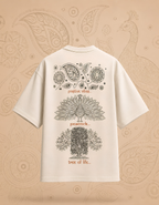 Floral Peacock Art Line