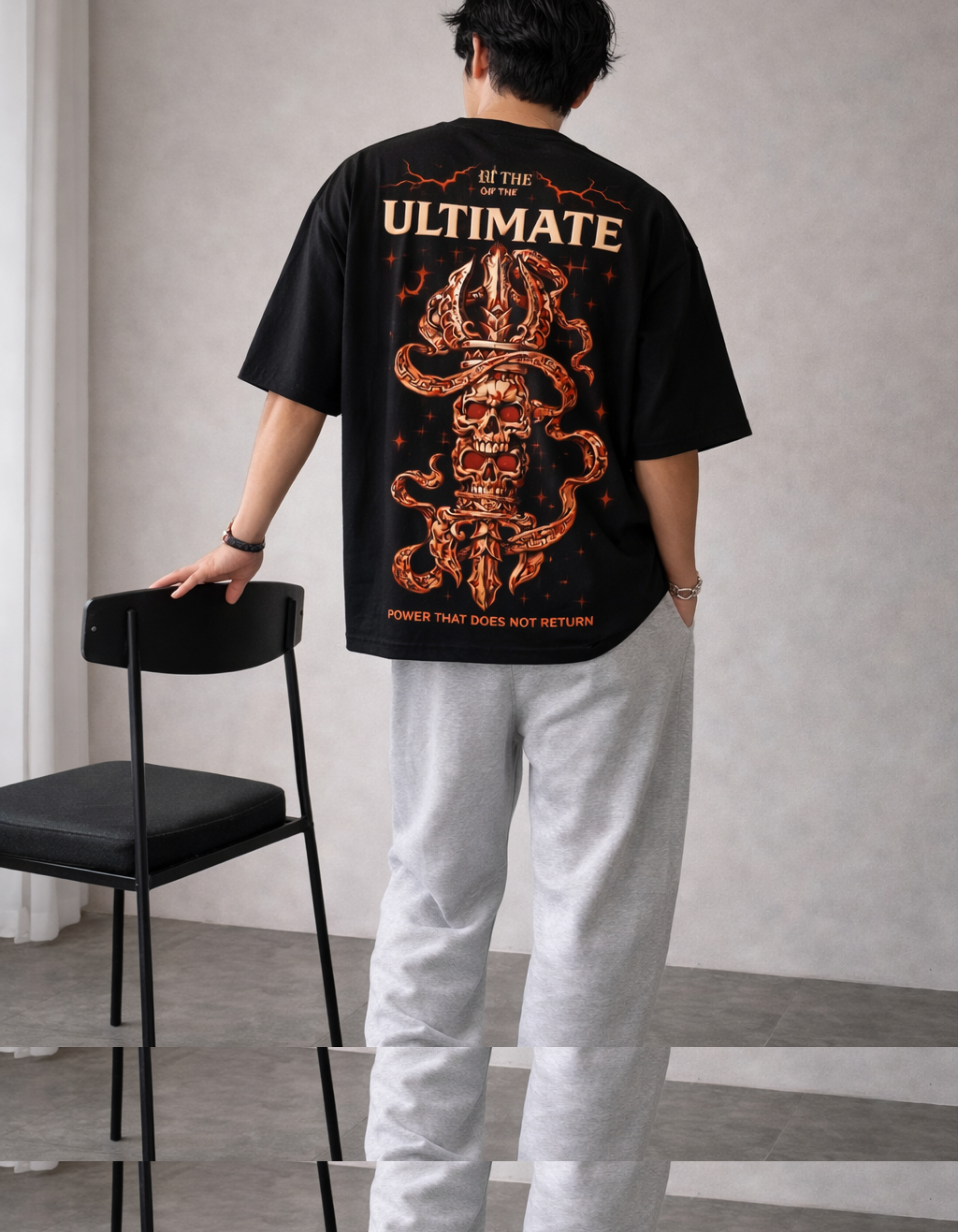 Ultimate Black Signature Oversized Tee