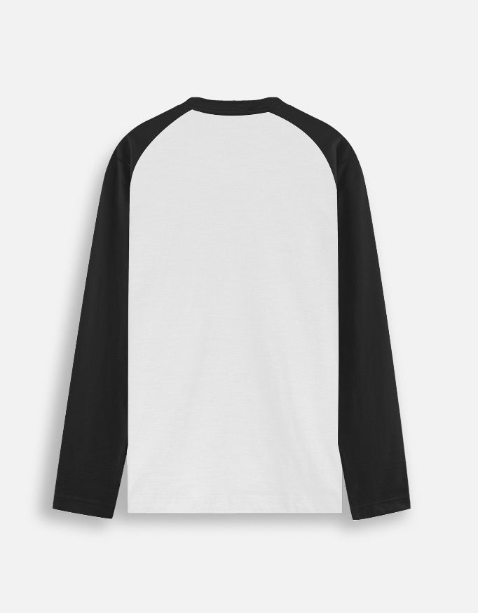 Black & White Raglan T-Shirt - TRENDIEEZ