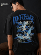 Blue Serenity Confidence Oversized T-shirt - Trendieez