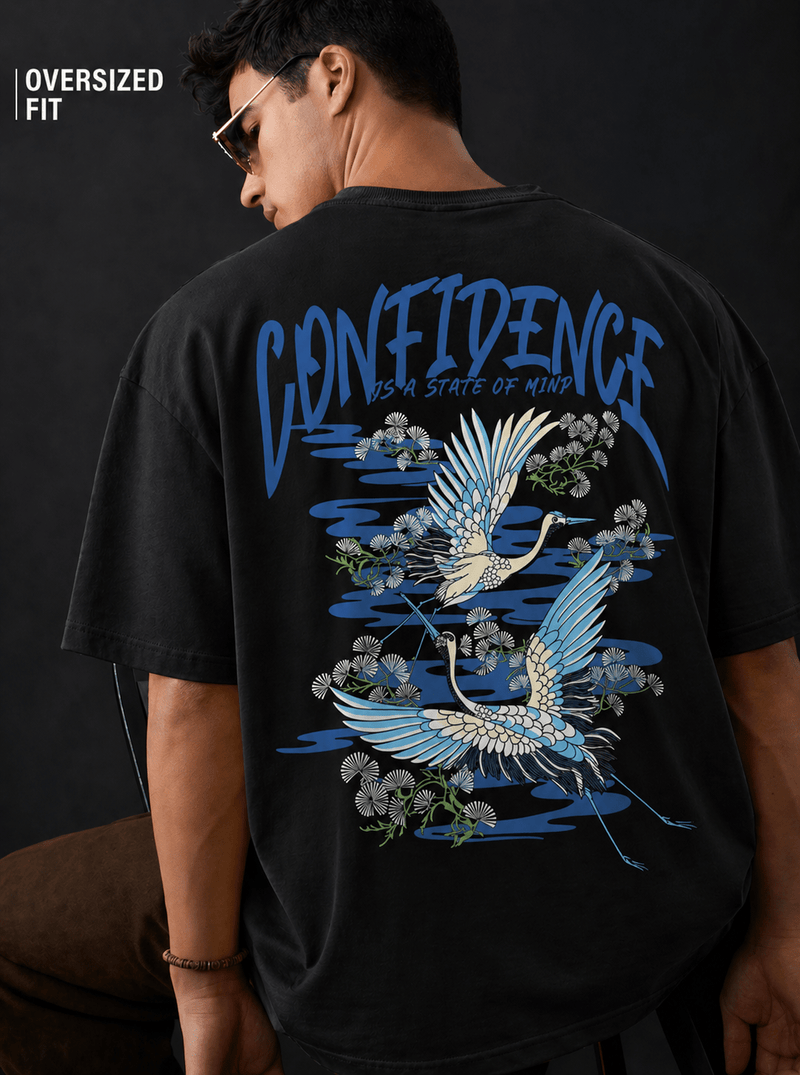 Blue Serenity Confidence Oversized T-shirt - Trendieez
