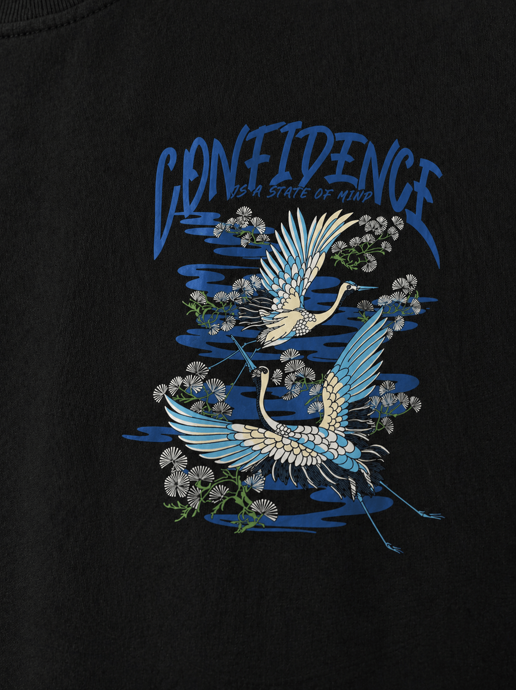 Blue Serenity Confidence Oversized T-shirt - Trendieez