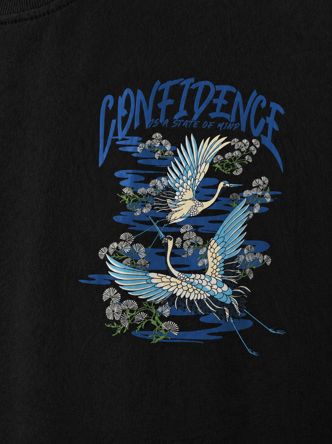 Blue Serenity Confidence Oversized T-shirt - Trendieez