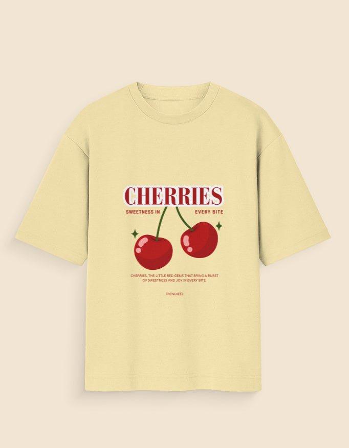 Cherries Oversized T-Shirt - Trendieez