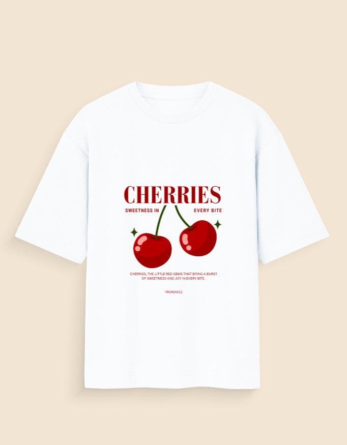 Cherries Oversized T-Shirt - Trendieez