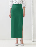 Dark Green Pencil Skirt | Trendieez - Trendieez