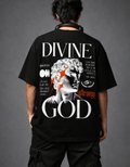 DIVINE GOD BLACK SIGNATURE T-SHIRTS - TRENDIEEZ