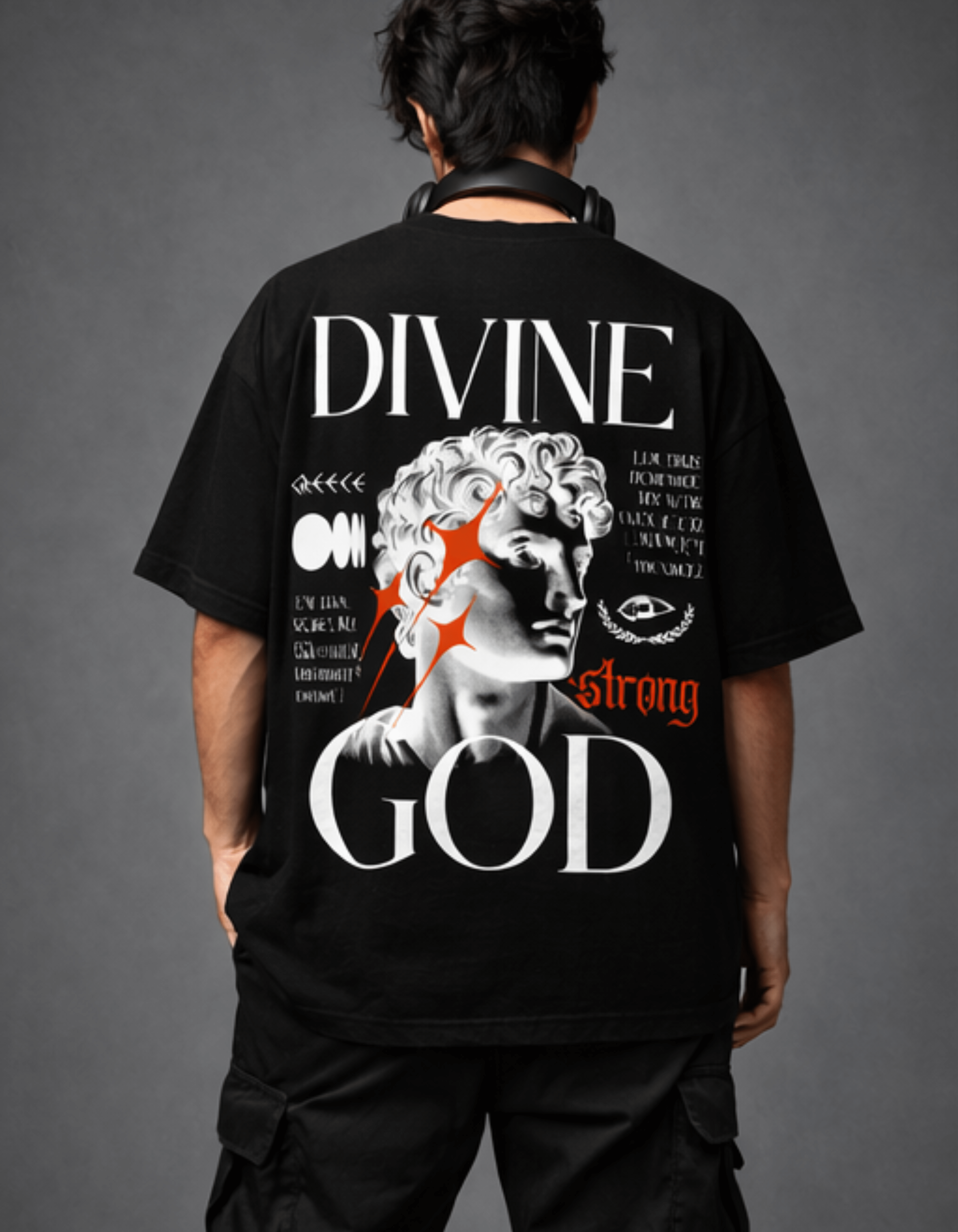 DIVINE GOD BLACK SIGNATURE T-SHIRTS - TRENDIEEZ