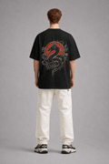 DRAGON BLACK SIGNATURE OVERSIZED T - SHIRT - Trendieez