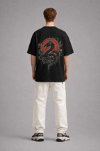DRAGON BLACK SIGNATURE OVERSIZED T - SHIRT - Trendieez