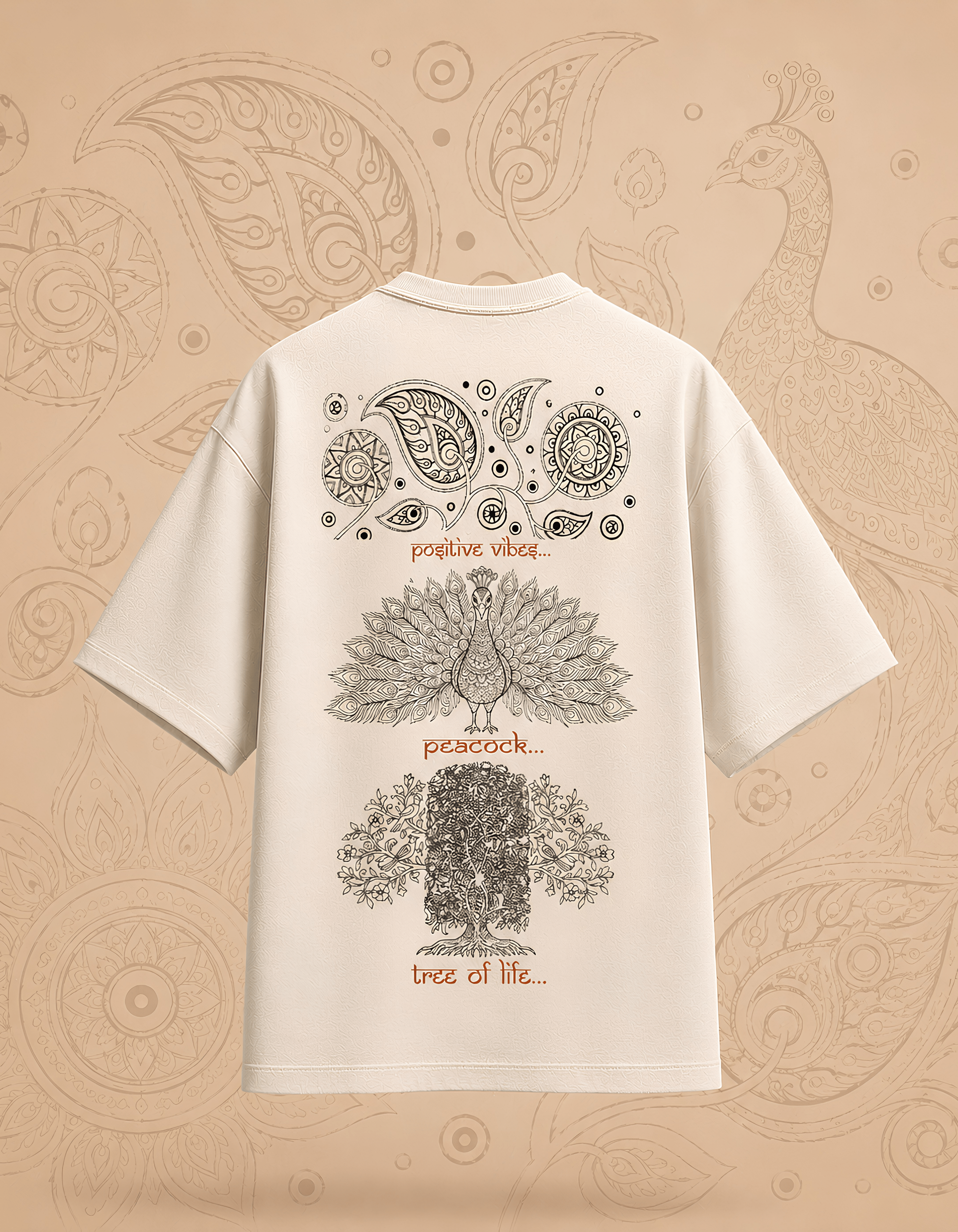 Floral Peacock Art Line - TRENDIEEZ