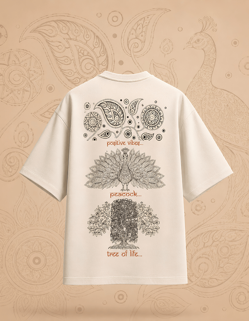 Floral Peacock Art Line - TRENDIEEZ