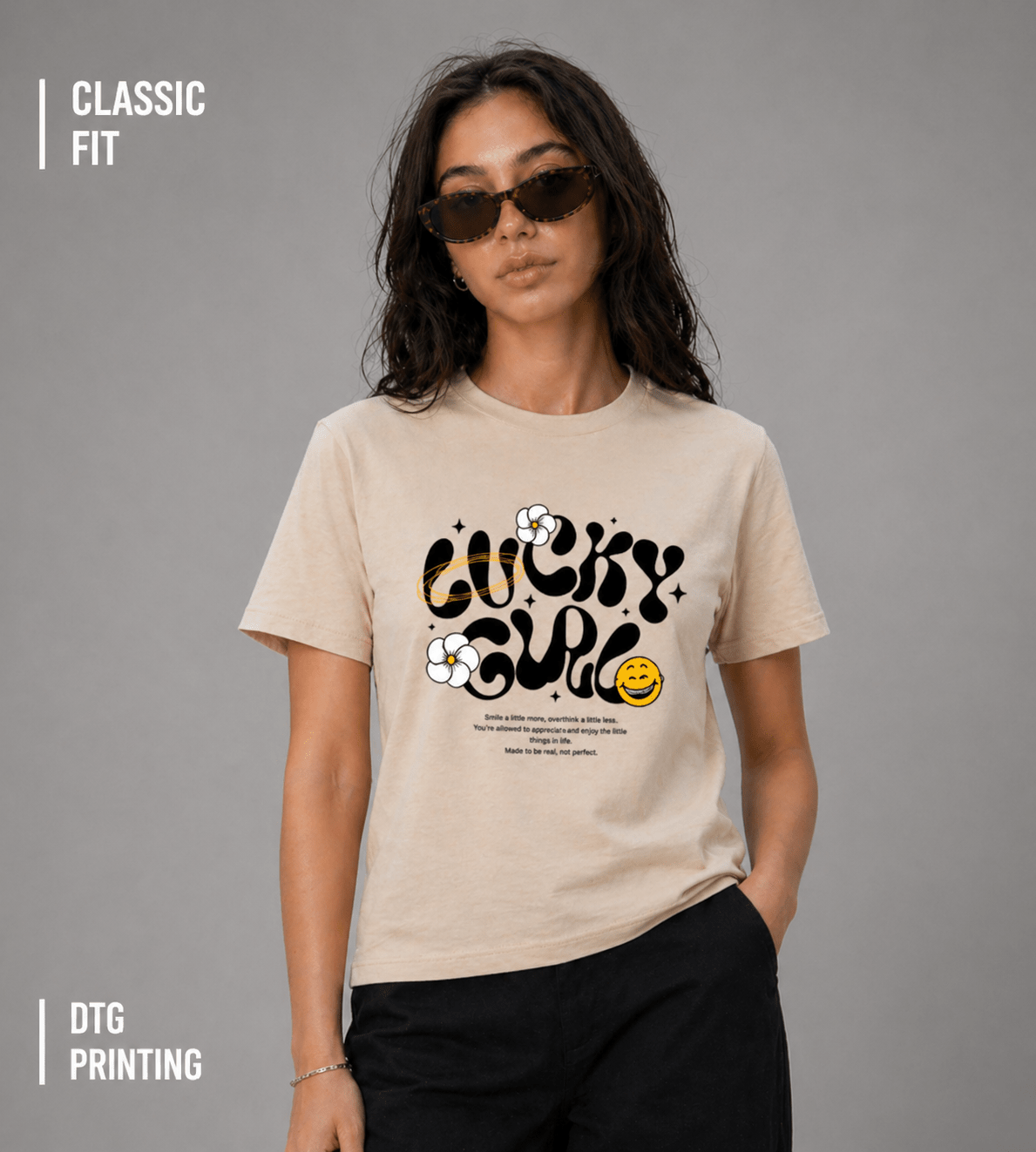 Lucky Girl Classic Fit T-Shirt - Trendieez