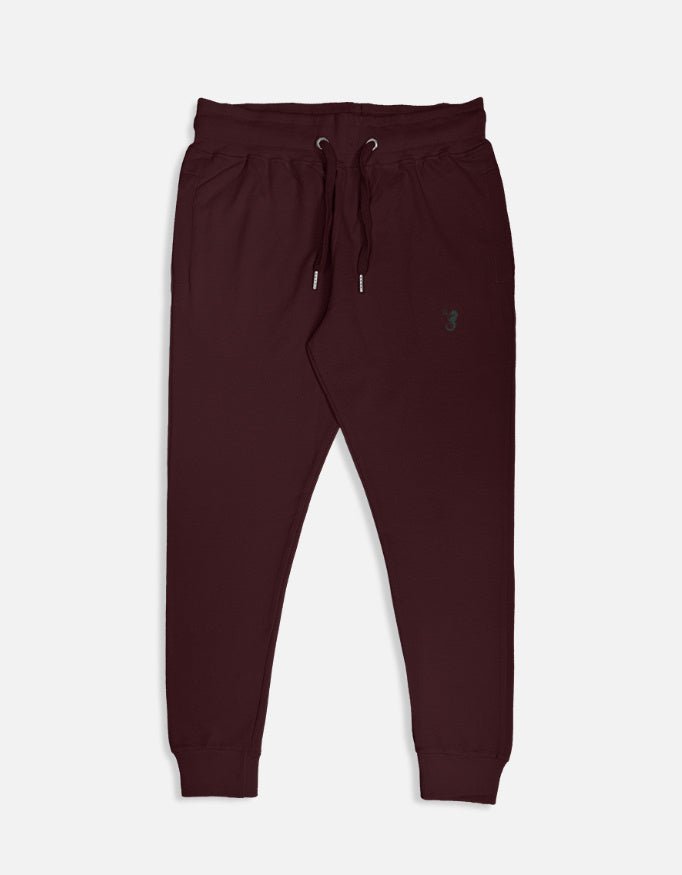 Maroon Unisex Man's Joggers - TRENDIEEZ