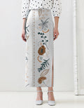 Nature Line Art Design Pencil Skirt - Trendieez