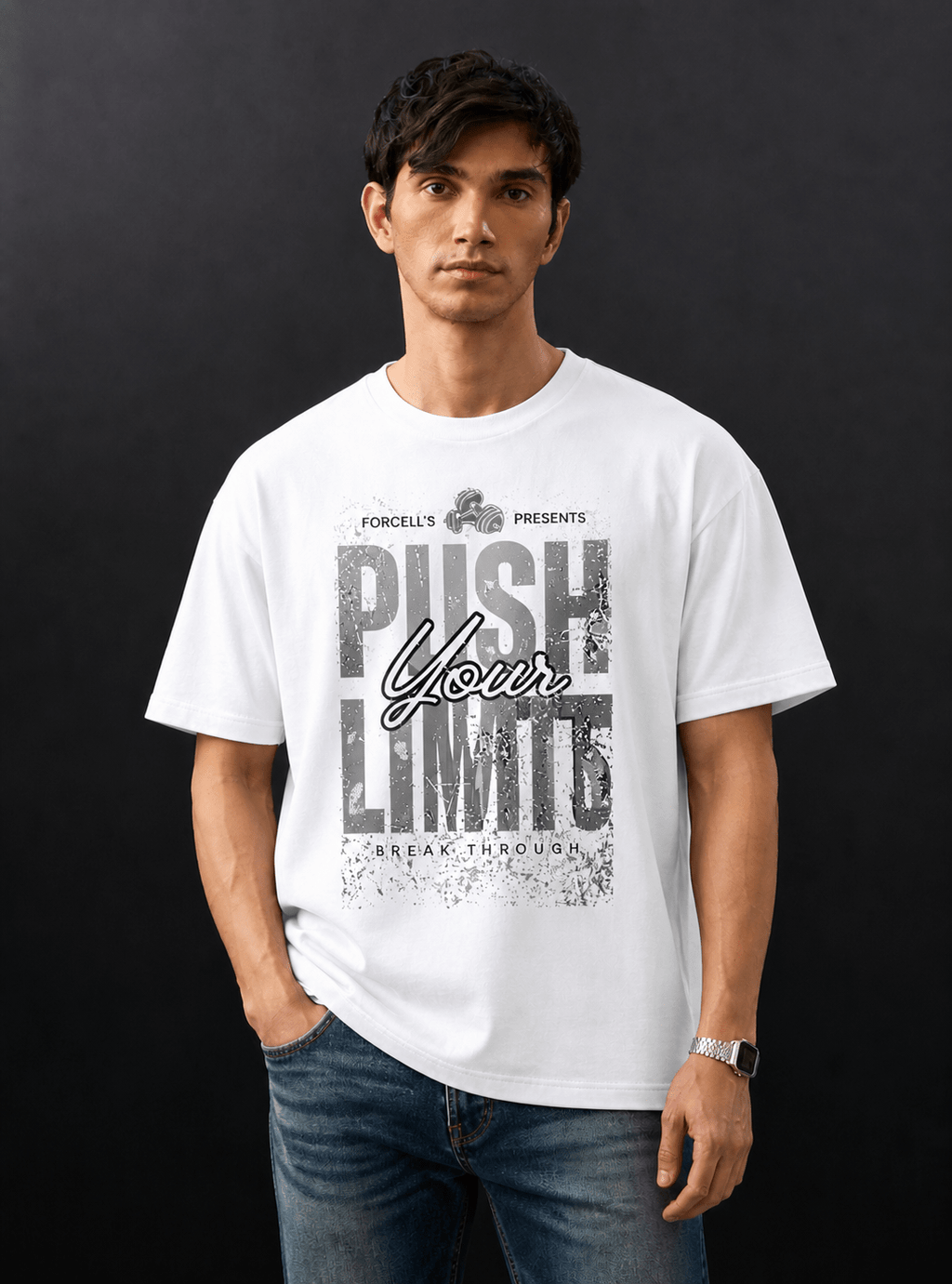 Push Your Limit Crew T-Shirt - TRENDIEEZ