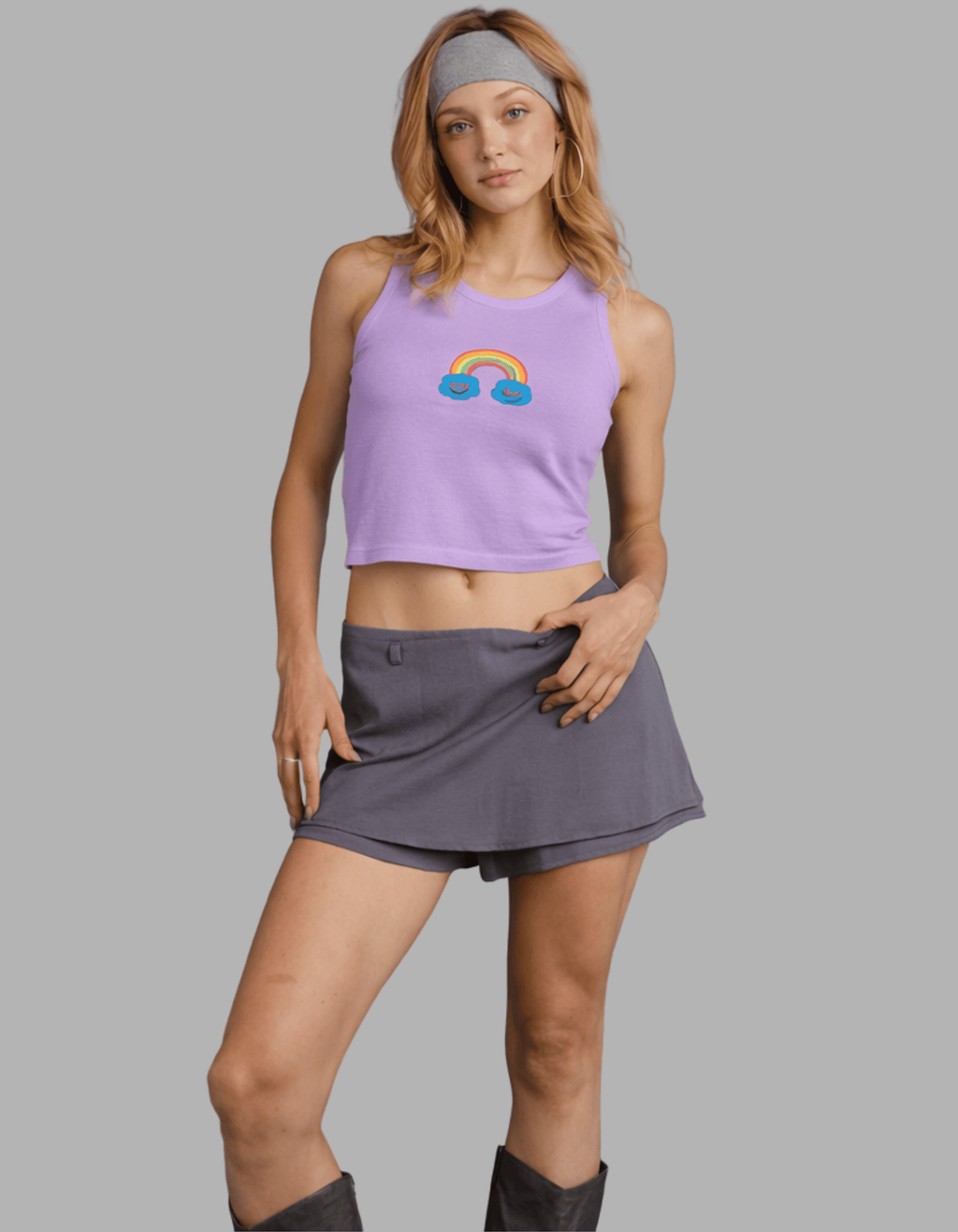 RAINBOW LOVE NECK TANK - Trendieez