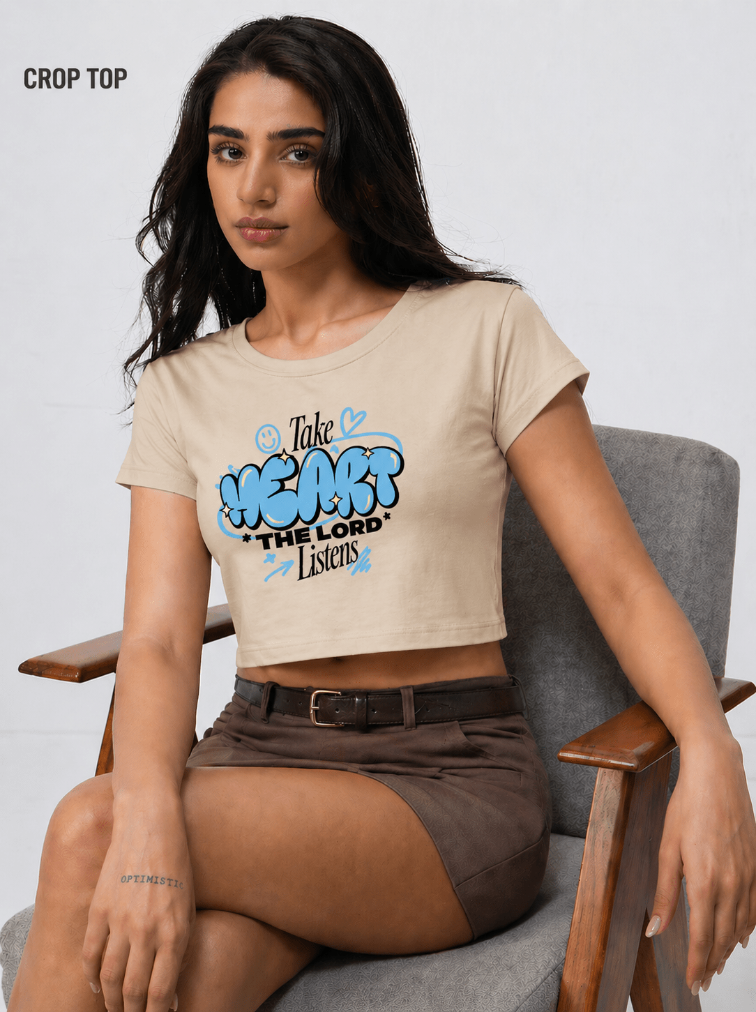 Take Heart Listens Crop Top - Trendieez